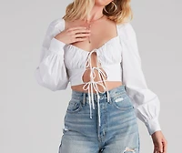 Charming Chic Peasant Sleeve Top