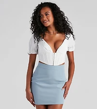 If You Pleats Crepe Bustier