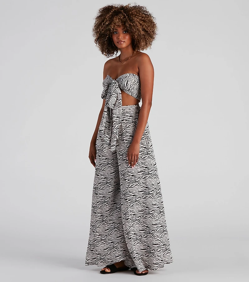 Eye Of The Tiger Bandeau Crop Top
