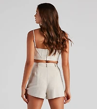 Grade A Linen Bustier