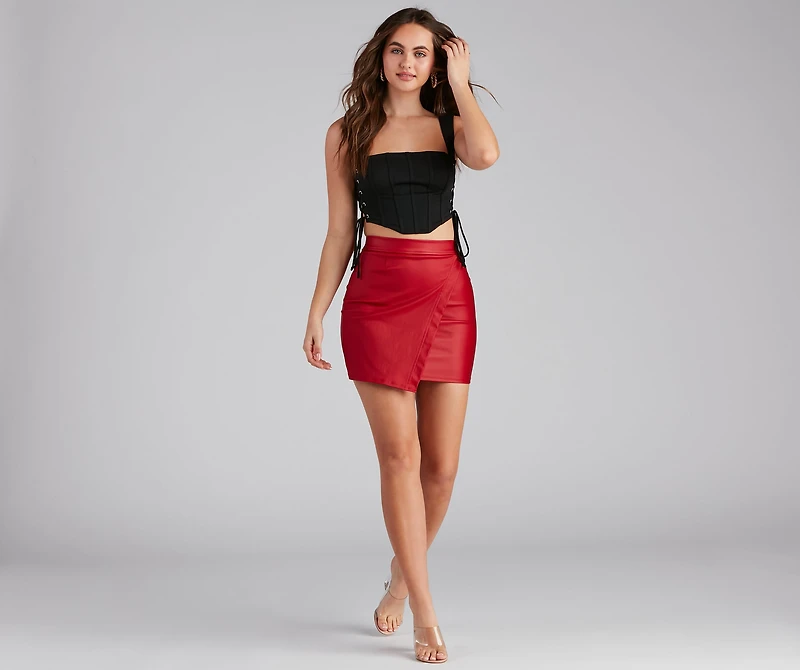 Another Drink Lace-Up Ponte Bustier