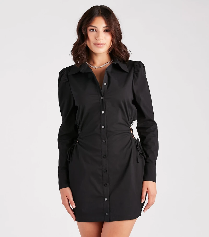 Stylish Surprise Lattice Side Tunic Top