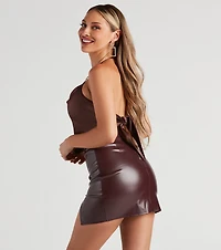 Chic Nights Satin Chain Strap Top