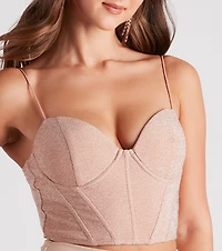 Sprinkle Of Glitter Crop Bustier