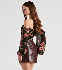 Amp Up The Romance Floral Corset Top