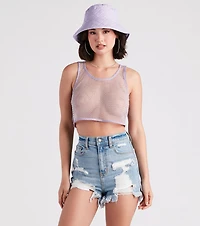 Fishing For Compliments Rhinestone Tank Top