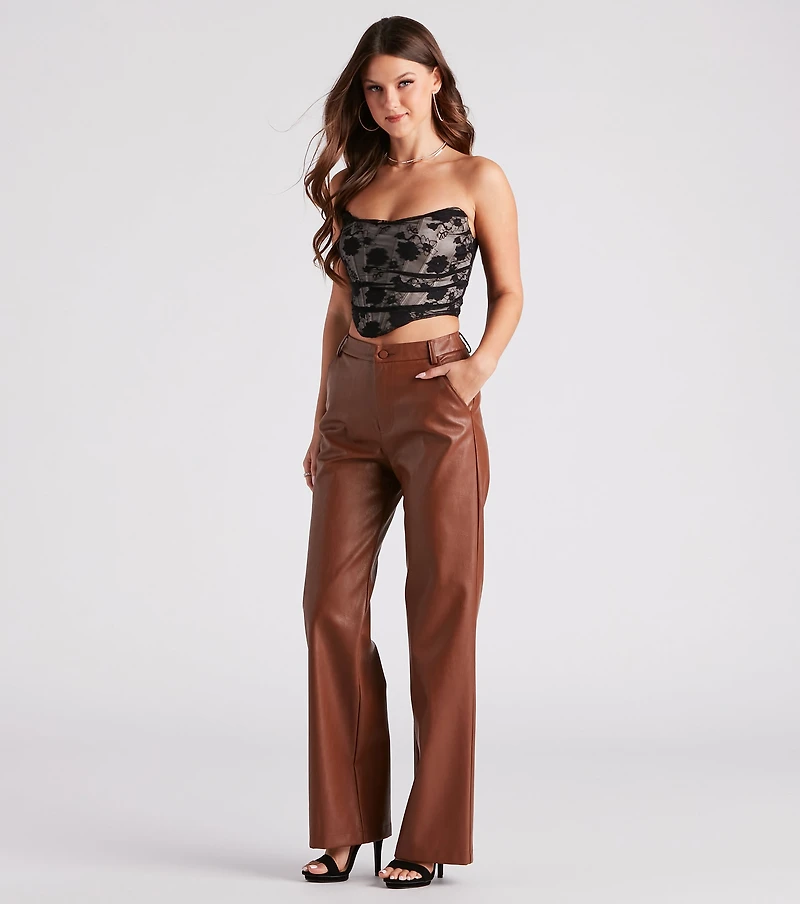 Love Me Lace Mesh Corset Top