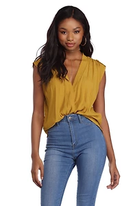 Draped Drama Top