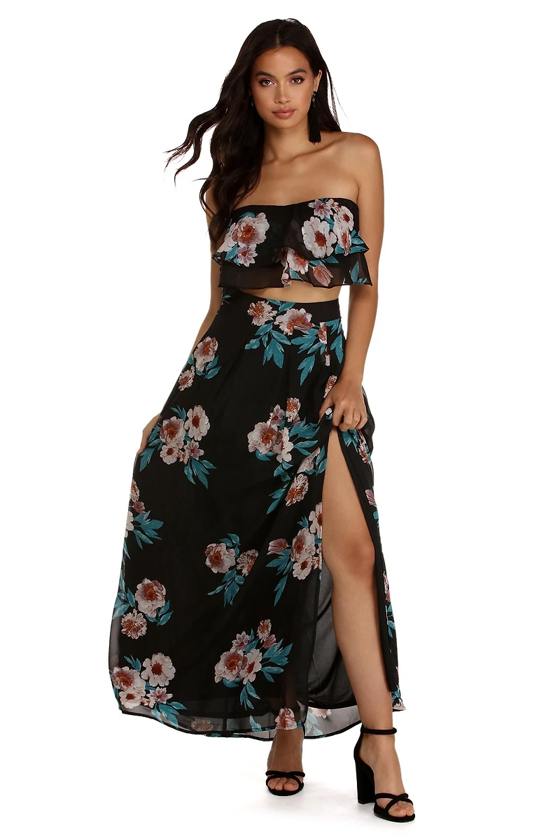 Lovely Floral Crop Top