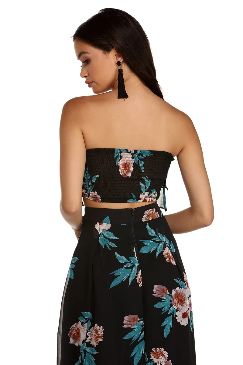 Lovely Floral Crop Top