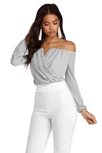 Sophisticated Chiffon Strapless Top