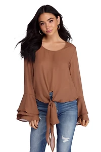 Flow With It Chiffon Top