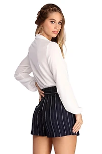 Looking Fresh Chiffon Bodysuit
