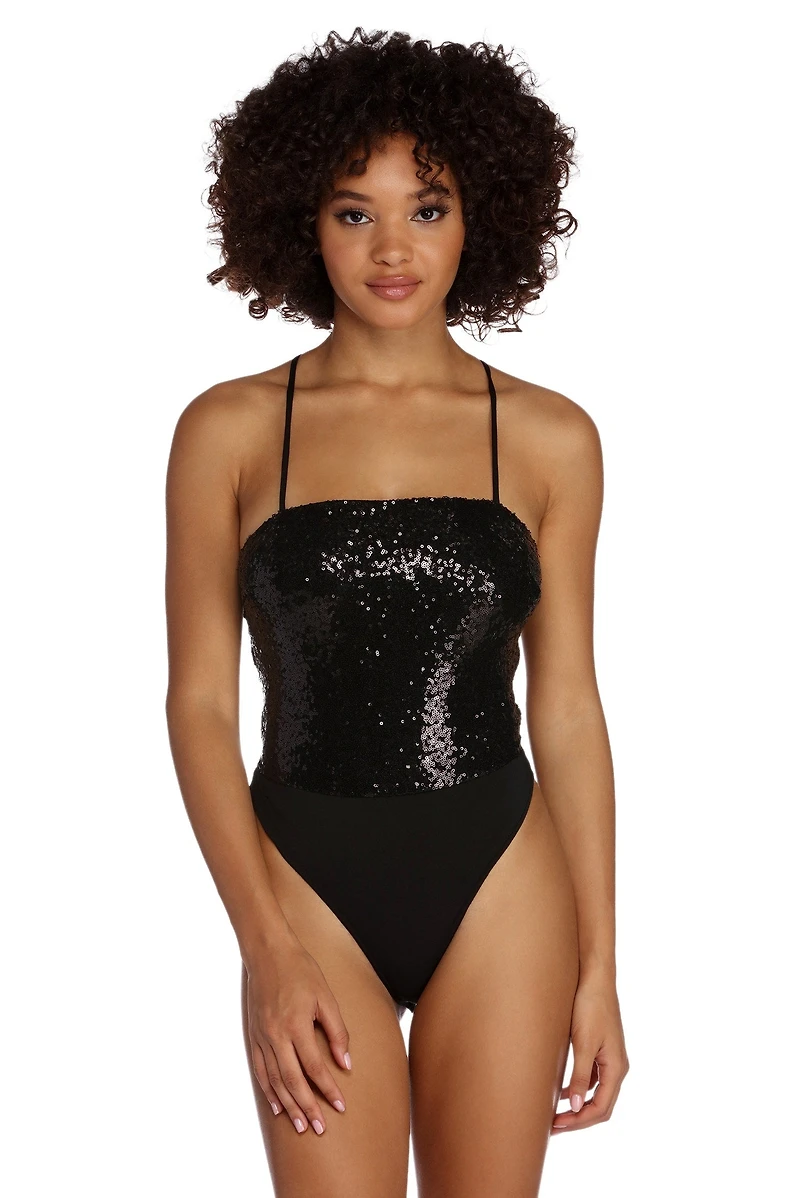 Reign & Shine Sequin Bodysuit
