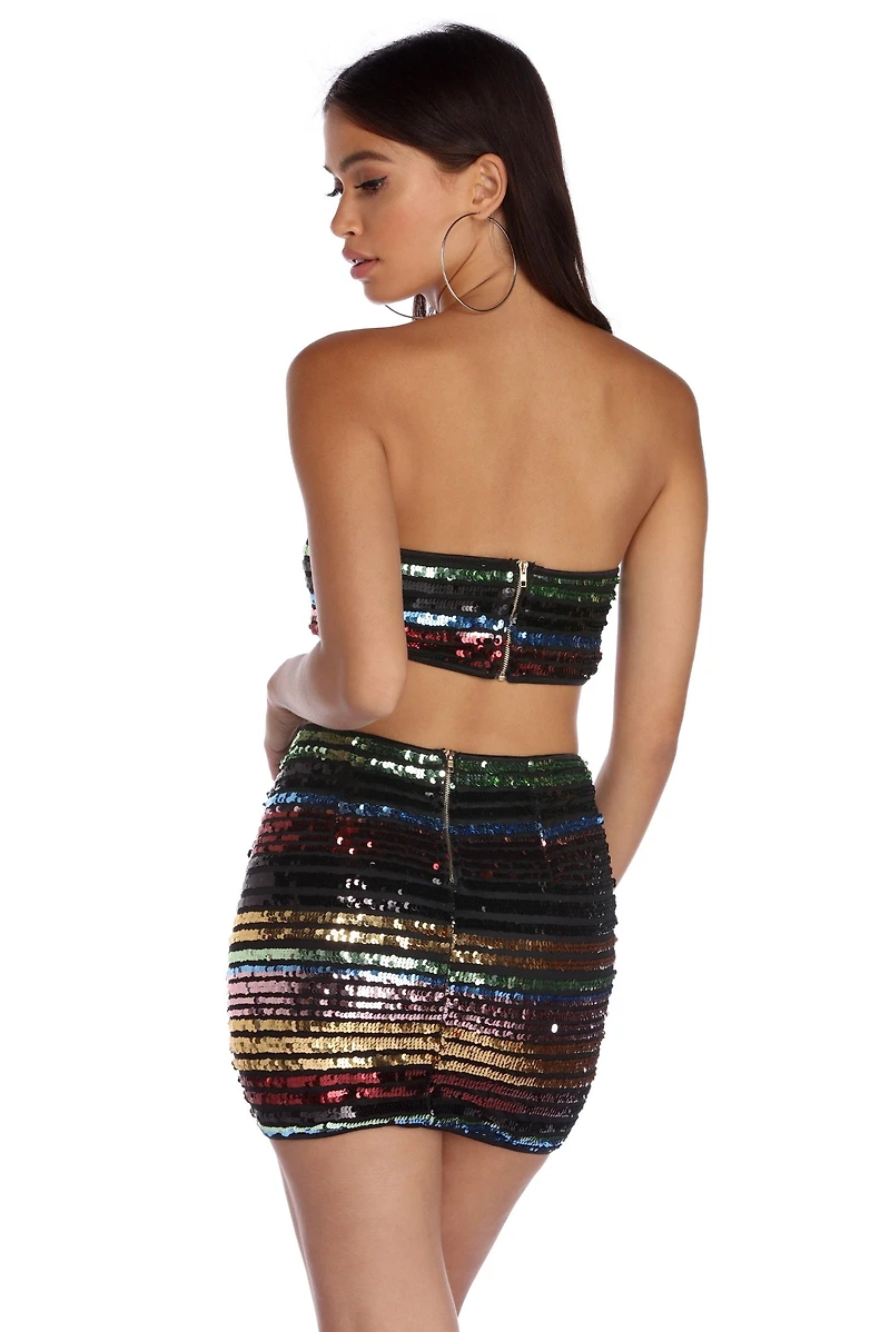 Sparkling Bright Sequin Bandeau