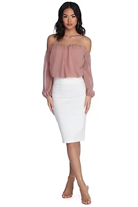 Feelin' Bubbly Chiffon Top