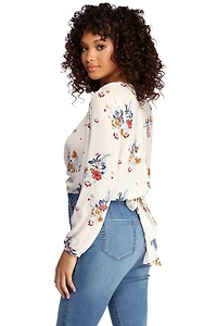 Sweet Intentions Wrap Blouse