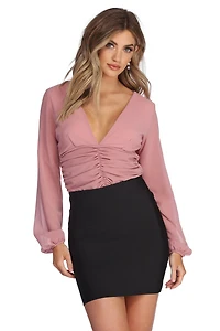 Swept Away Chiffon Blouse