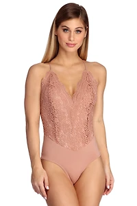 Scalloped Lace Bodysuit