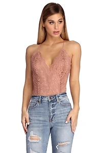 Scalloped Lace Bodysuit