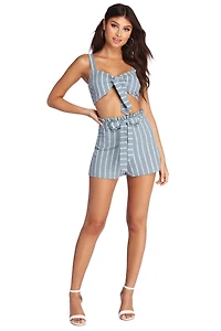 Set Stripes Crop Top