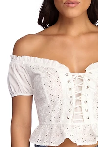 Lovely Lace Crop Top