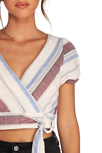 Adore Me Linen Crop Top