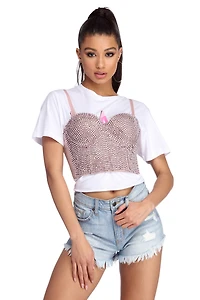 Feeling Fine Rhine Bustier Top