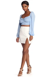 Sassy And Smocked Crop Top