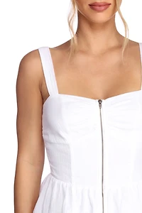 All Zipped Up Peplum Top