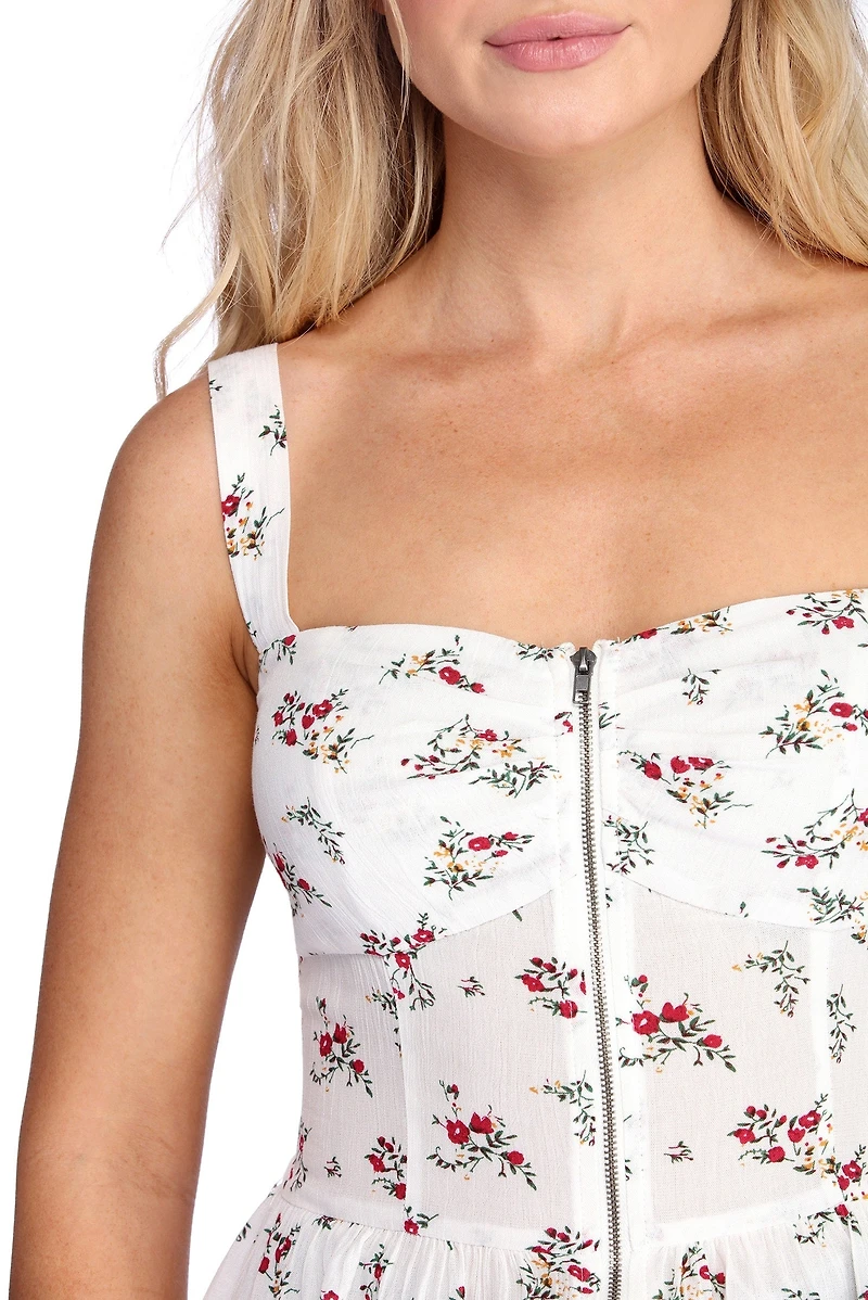 All Zipped Up Peplum Top
