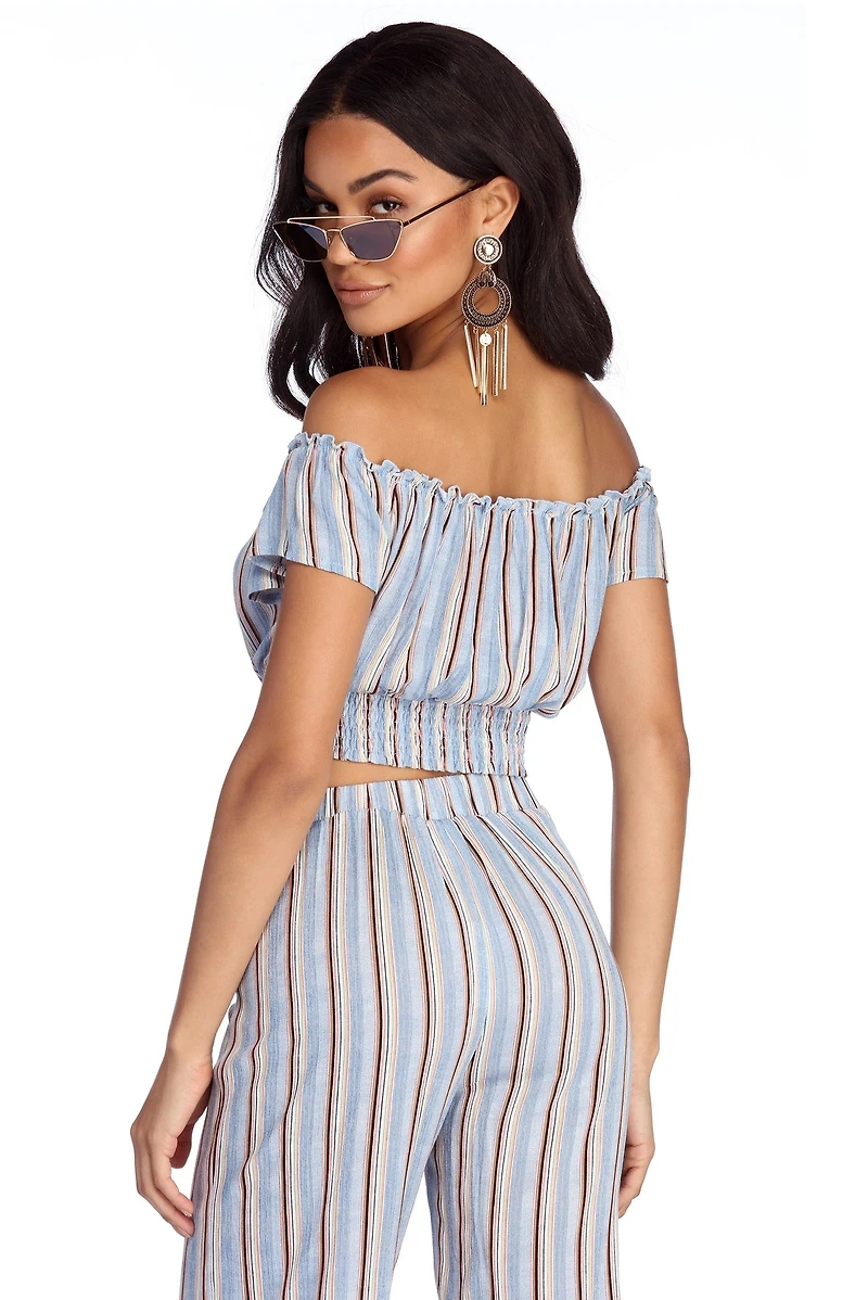 Styled Stripes Crop Top