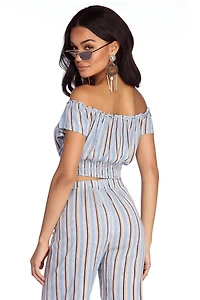 Styled Stripes Crop Top