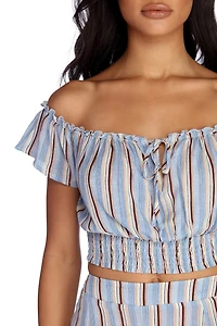 Styled Stripes Crop Top