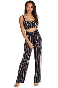 Set Stripes Crop Top