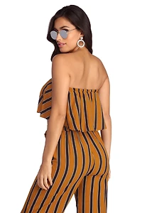 Stripes To Stun Crop Top