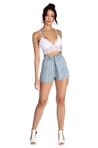 Social Butterfly Lace Crop Top