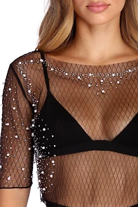 Effortlessly Embellished Crop Top