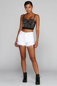 Star Hand Studded Bustier