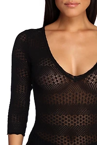 Sheer Ambition Sweater Dress