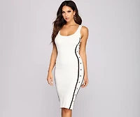 Ready For My Snap Midi Dress