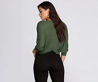 Lightweight Knit Crop Pullover