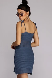 Slay Crochet Sweater Dress