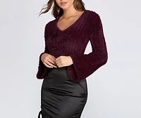 Worth The Wait Faux Fur Pullover Sweater