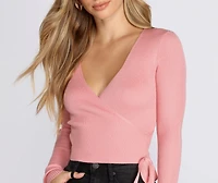 Wrap Me Up Knit Top