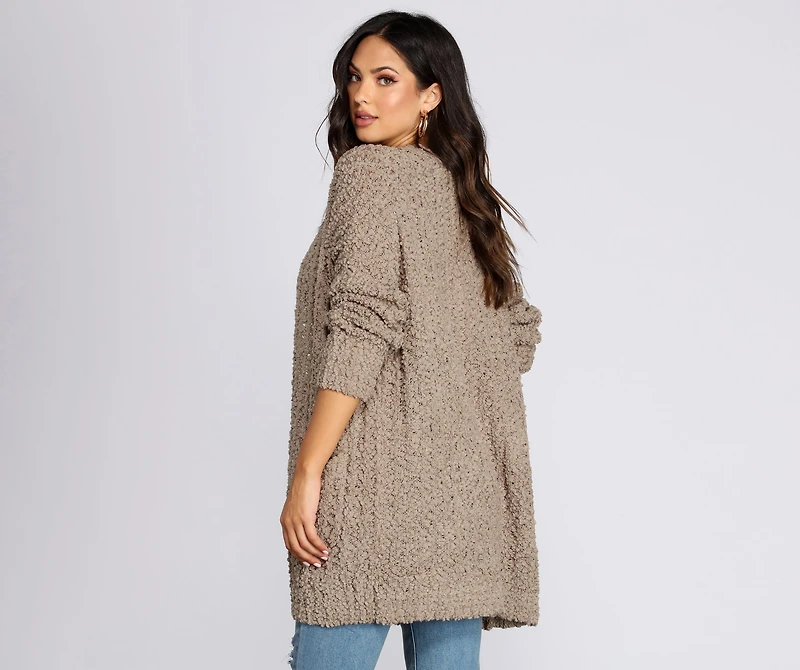 Sweet And Cozy Oversized Cardigan