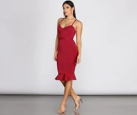 Curves Ahead Bandage Midi Dress