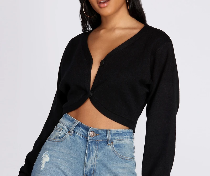 Cutie A Cropped Cardigan