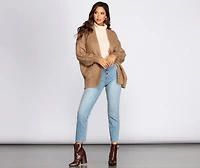 Layered Cutie Cable Knit Cardigan