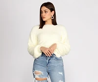 You Are Darling Twist Back Sweater